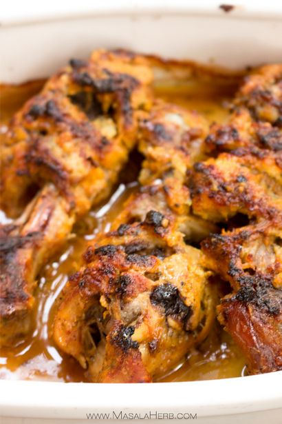 Ofen gebackenen Tandoori Chicken Rezept - Wie leicht Tandoori Chicken mit Marinade Video machen, Masala