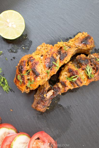 Ofen gebackenen Tandoori Chicken Rezept - Wie leicht Tandoori Chicken mit Marinade Video machen, Masala