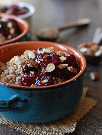 Nuit Petit déjeuner boulgour avec sauce Maple Berry (Vegan) - NAVET du four