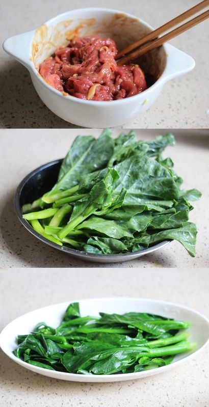 Oyster Rindfleisch mit chinesischen Broccoli - China Sichuan Food