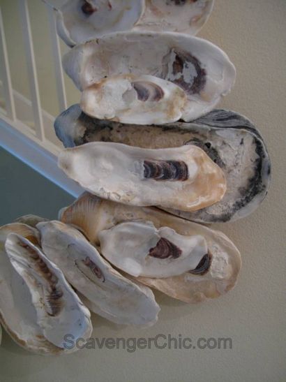 Oyster Shell Mirror diy - Chic Scavenger