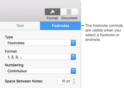 Pages pour Mac Ajouter notes et les notes dans un document Pages