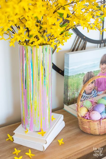 Painted Glasvase für Frühling Dekorieren - In meinem eigenen Stil