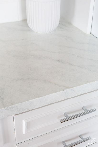 Peinture Countertops de cuisine Ressembler Carrara Marble - Dans mon propre style