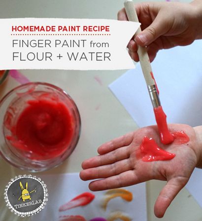 Farbe Rezept für Kinder, Hausgemachte Finger Paint