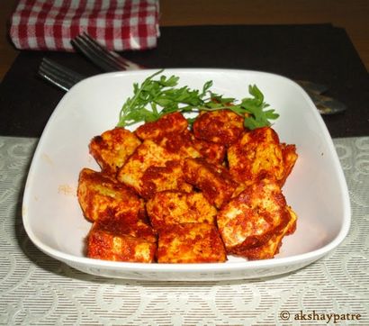 Paneer recette tikka - comment faire paneer tikka - Recettes Akshaypatre - Recette de cuisine indienne Blog