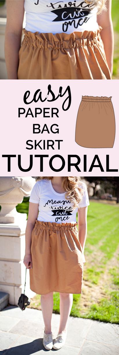 Sac en papier tutoriel jupe - voir kate coudre