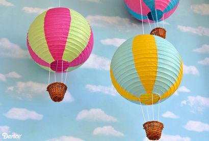 Papierlaterne DIY Heißluft-Ballone Tutorial