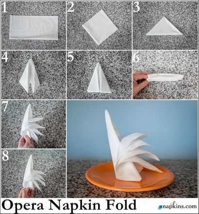 Serviette en papier pliant & amp; Fancy serviette Folds