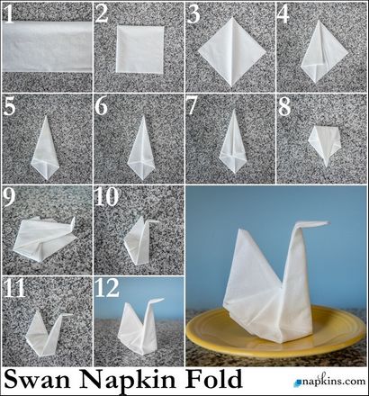 Serviette en papier pliant & amp; Fancy serviette Folds