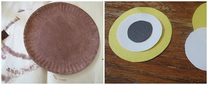 Paper Plate Owl Craft faire un hibou mignon d'une plaque de papier