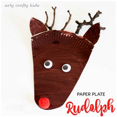 Pappteller Rudolph-Ren-Craft - Arty Crafty Kinder