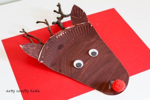 Pappteller Rudolph-Ren-Craft - Arty Crafty Kinder