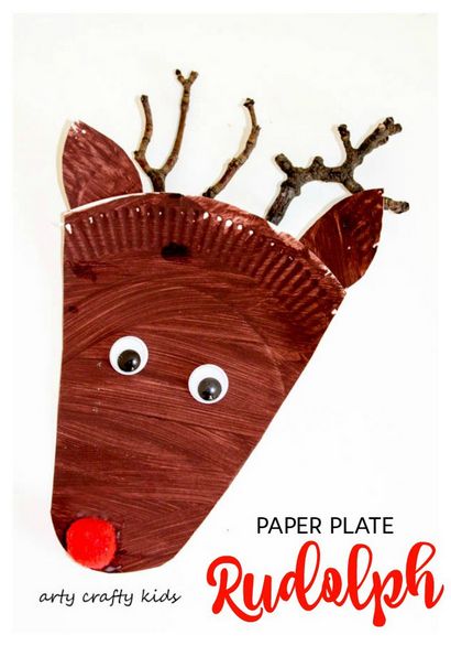 Pappteller Rudolph-Ren-Craft - Arty Crafty Kinder