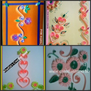 Papier Quilling Karten