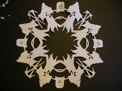 Papier Schneeflocken 10 Schritte (mit Bildern)