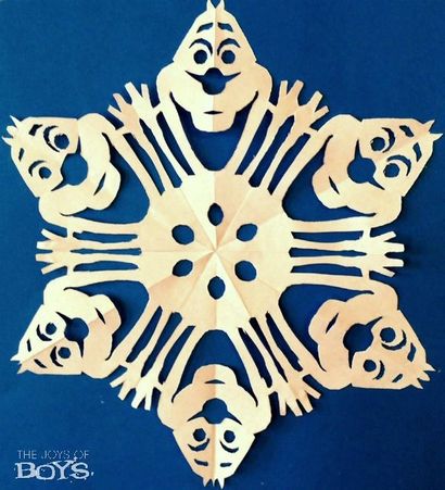 flocons de neige en papier, idées partie Frozen Blog