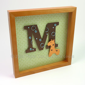 Papier Zen Quilling une lettre facile Monogram