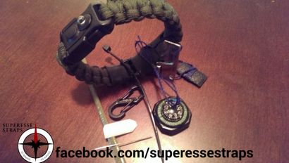 Paracord Armband mit Survival Kit Entwerfen Sie Ihr auf Notfall Bug Out Armband Ausgestattet mit einem