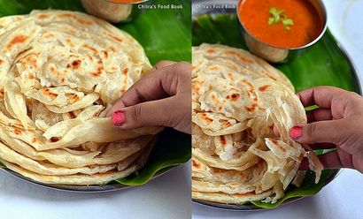 Parotta recette Comment faire Kerala Malabar parotta (avec vidéo), Chitra Livre alimentaire