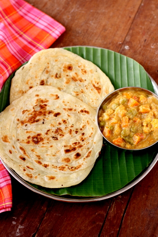 Parotta Recette - Comment faire parotta - South Indian Recettes Breakfest