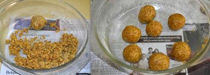 Pasi Paruppu Laddu-Nei Urundai-Moong Dal (Payatham Paruppu) Ladoo-Gesunde Diwali Snacks Rezepte,