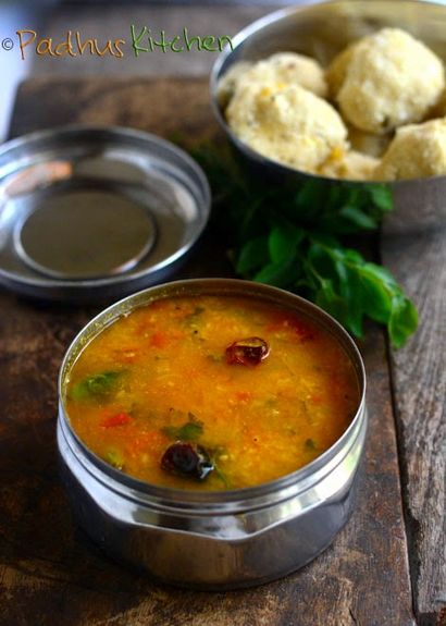 Pasi Paruppu Sambar-Moong Dal Sambar-Tiffin plat Sambar-Side pour Pongal-Idli, Padhuskitchen