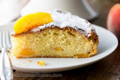 Pfirsich-Kuchen-Rezept, Pfirsich-Nachtisch-Rezept, Easy Pfirsich-Kuchen-Rezept