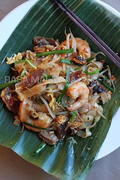 Penang Fried plat nouilles (Char Kuey Teow), délicieuses recettes faciles