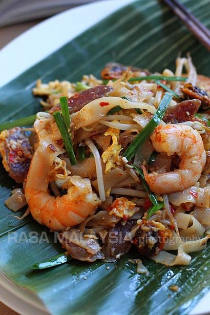 Penang Fried plat nouilles (Char Kuey Teow), délicieuses recettes faciles