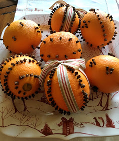 Pivoines et Orange Blossoms Comment faire Pomanders pour Noël