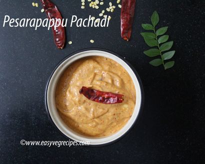 Pesarapappu Pachadi Recette - Comment faire Soaked greengram Chutney