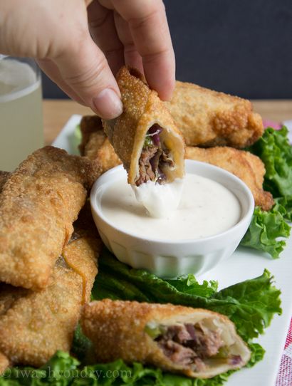 Philly Cheese Steak Egg Rolls - I laver