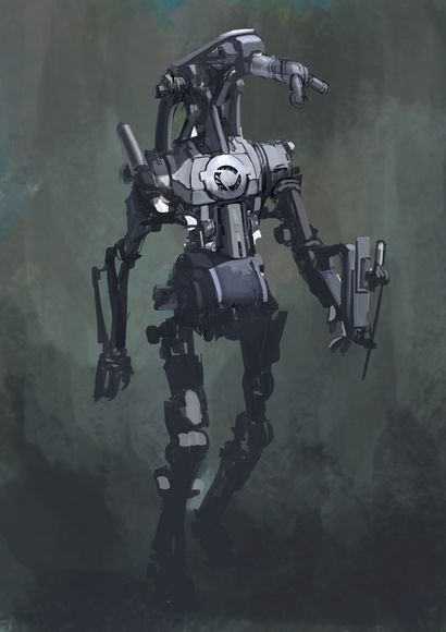 Photoshop tutoriel Créer une peinture numérique d'un mech robot - Arts numériques