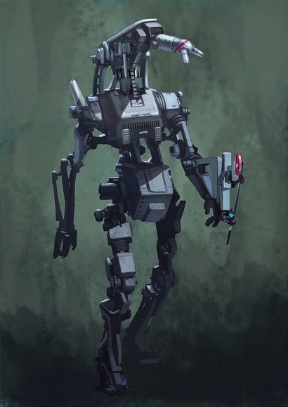 Photoshop tutoriel Créer une peinture numérique d'un mech robot - Arts numériques