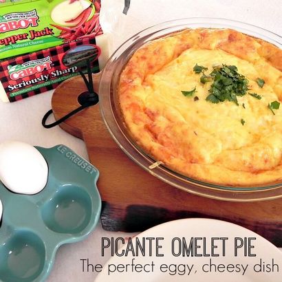 Picante Omelette Pie, comment faire une omelette au fromage la manière facile