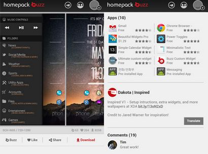 Pimp Your Android Home-Bildschirm mit Buzz Launcher