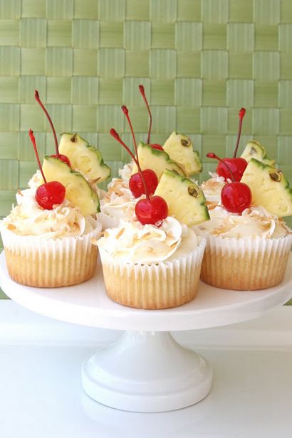 Pina Colada Recette Cupcakes - Treats Glorieuses