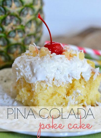 Pina Colada Poke gâteau, cuisine Meets Girl