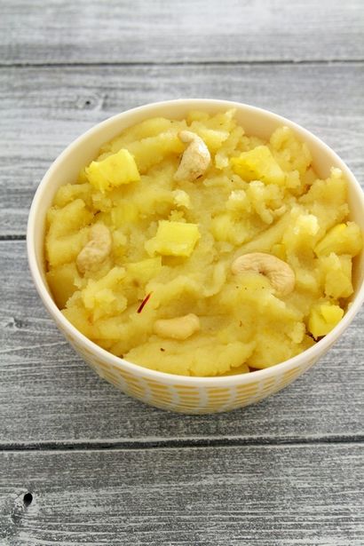 Ananas recette halwa (Comment faire recette ananas Sheera)