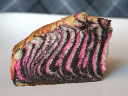 Pink - Zebra-gestreiftes Kuchen Tutorial