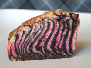 Rose - Zebra rayé gâteau Tutorial