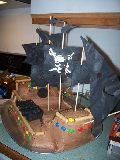 Cake Pirate Ship 5 étapes (avec photos)