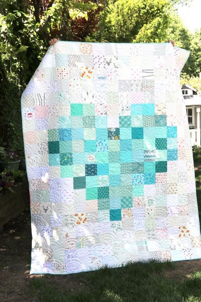 Pixélisé Coeur Patchwork Quilt - conseils pour faire un