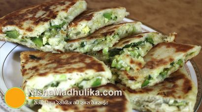 Pizza Paratha Recette - Fromage farcies Paratha Recette