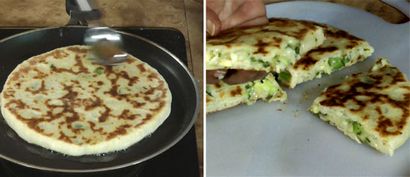 Pizza Paratha Recette - Fromage farcies Paratha Recette