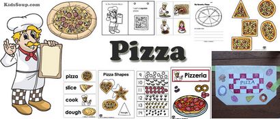 Pizza Preschool Aktivitäten, Basteln, Spiele und Printables, KidsSoup