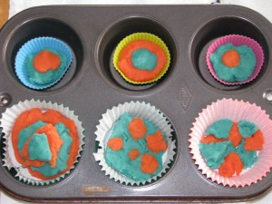 Knete Cupcakes, Lernen 4 Kids