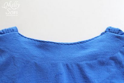 Plissee Kragen Frauen - das T-Shirt Shirt Tutorial mit kostenlosen Muster - Melly Sews
