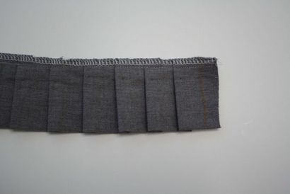 Jupe plissée garniture refaçonner - Melly Coud